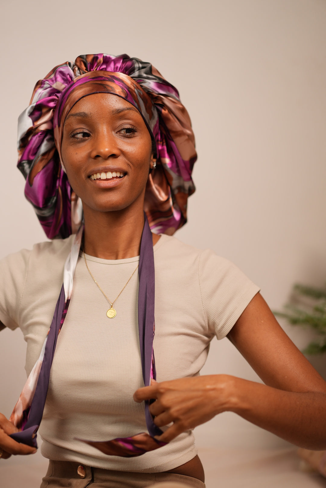 Bonnet turban SOFT SWIRL